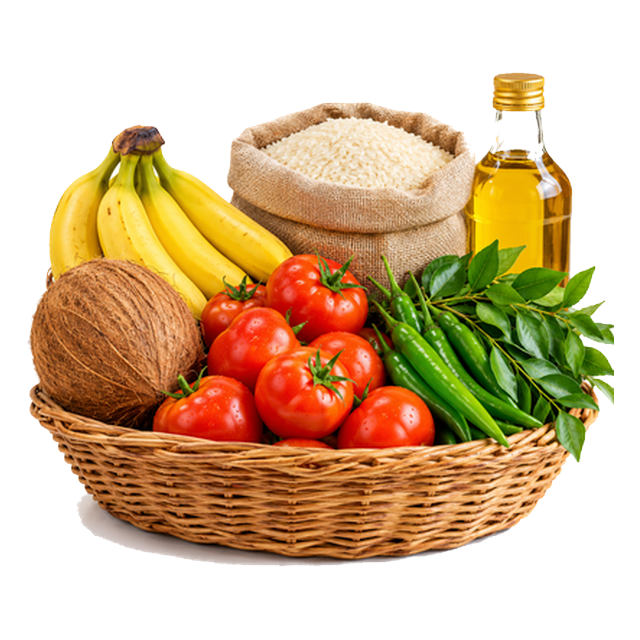 Basket of groceries